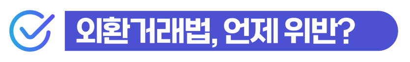 외국인 불법 환치기처벌, 외환거래법위반 경찰조사해야 한다는 점을 설명하기 위해 삽입된 이미지
