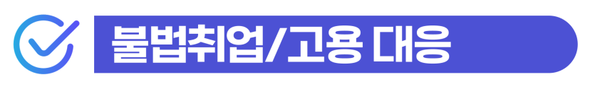 배달 대행 외국인 불법 고용, 불법취업 벌금 대응 방안 설명하기 위해 삽입된 이미지