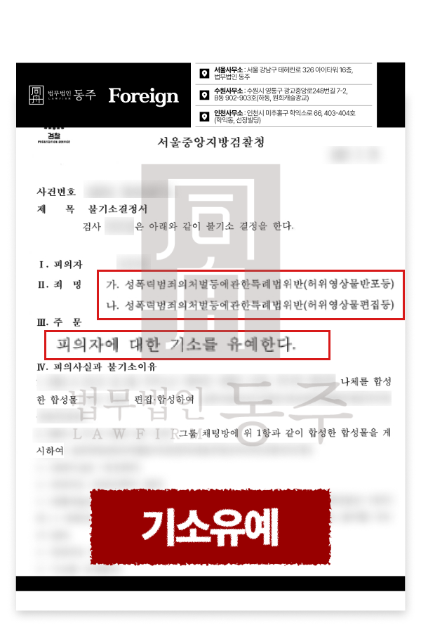 딥페이크제작처벌 외국인 기소유예 사례, 허위영상물 편집 반포 선처 딥페이크제작처벌 위기에 놓인 외국인 유학생의 허위영상물 편집·반포 기소유예 성공사례 및 강제퇴거 방어 전략을 설명하는 이미지