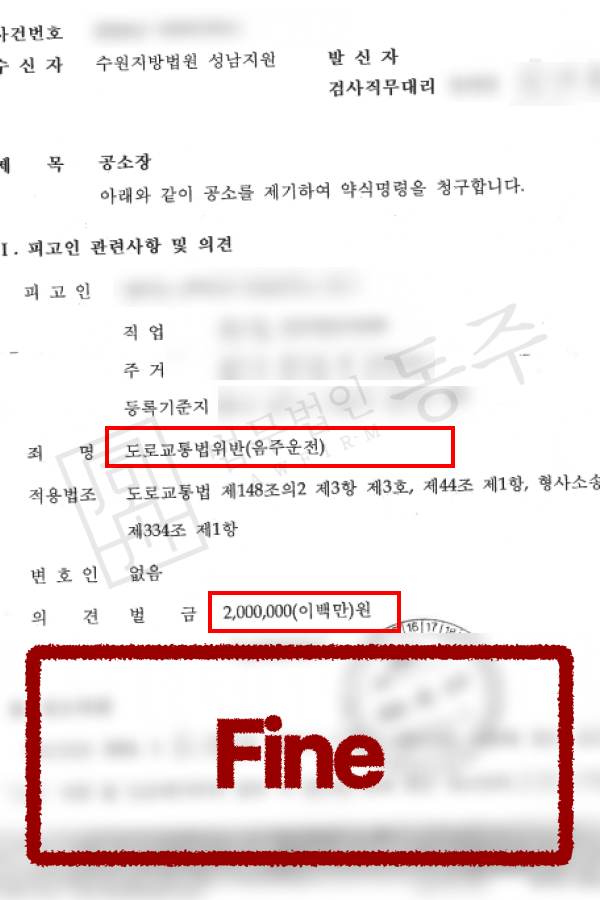 외국인음주운전변호사, 약식명령 200만원 선처 F4비자 연장한 사례
