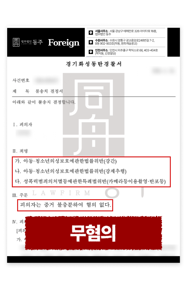 아청법(강간/강제추행)+카메라촬영죄