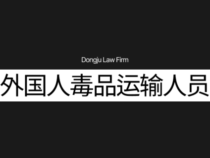 외국인 마약운반책 外国人毒品运输人员